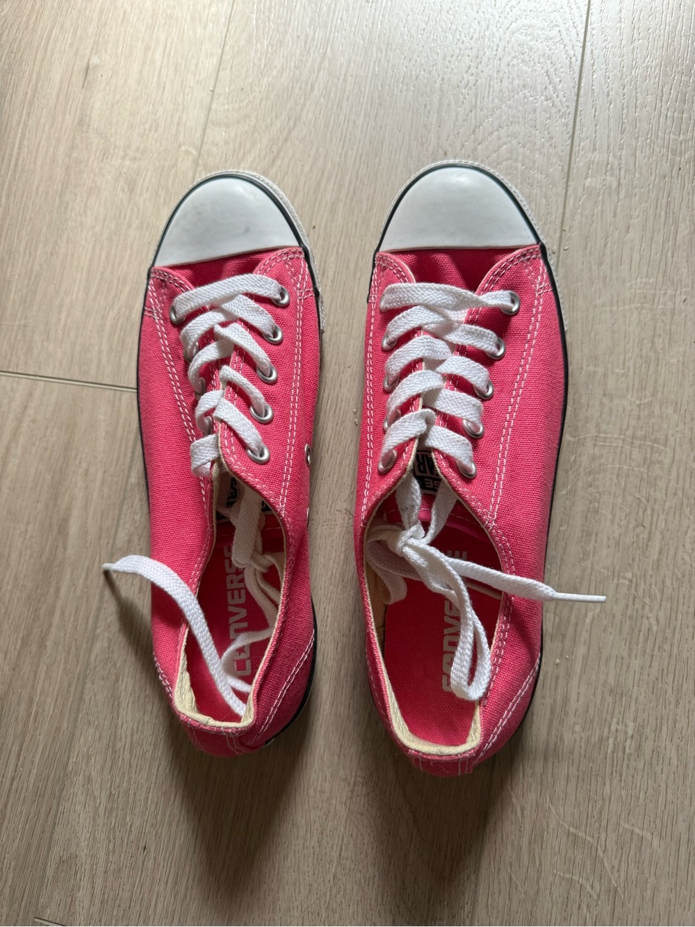 Converse Hot Pink Low-Top Sneakers